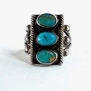 Vintage Three Stone Ring<br>Size: 7