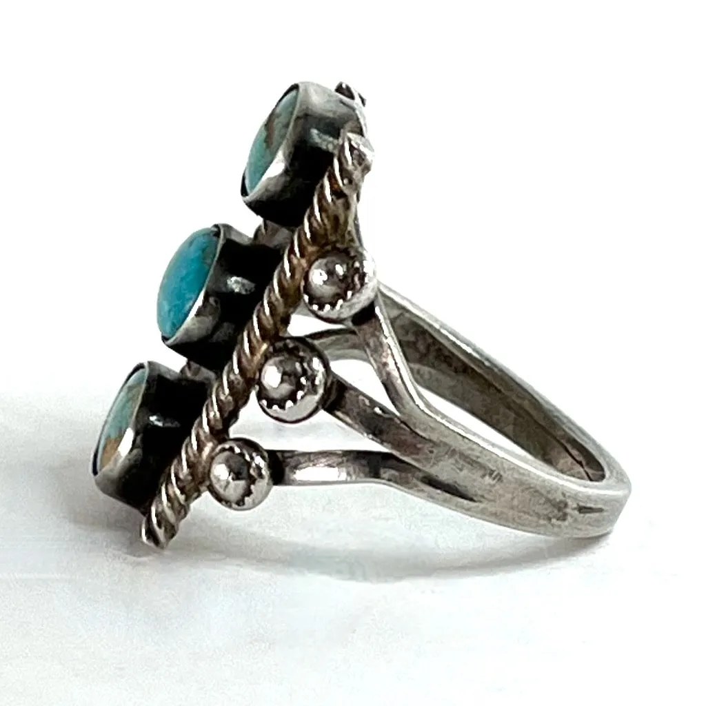 Vintage Three Stone Ring<br>Size: 7