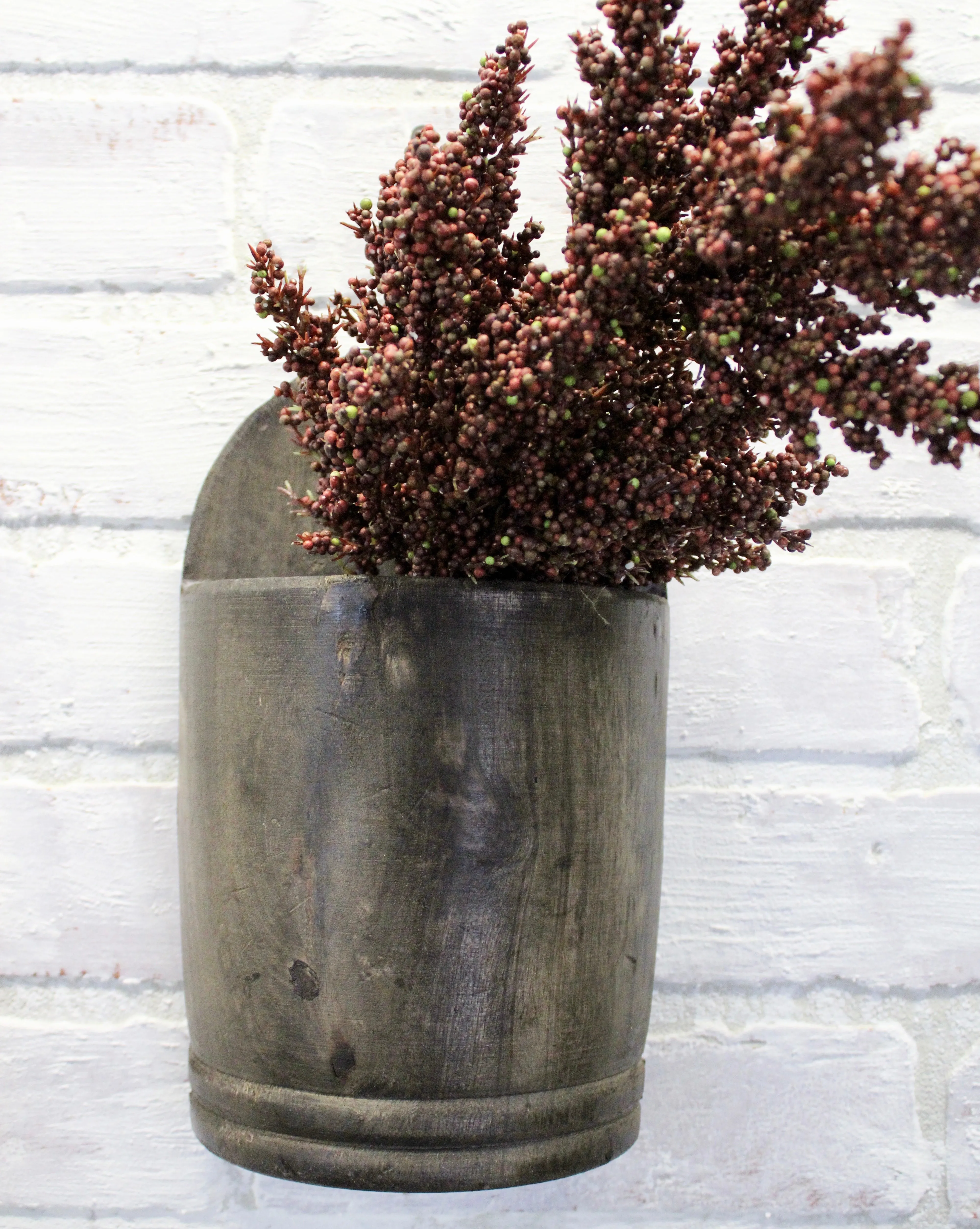 Vintage Wooden Wall Sconce