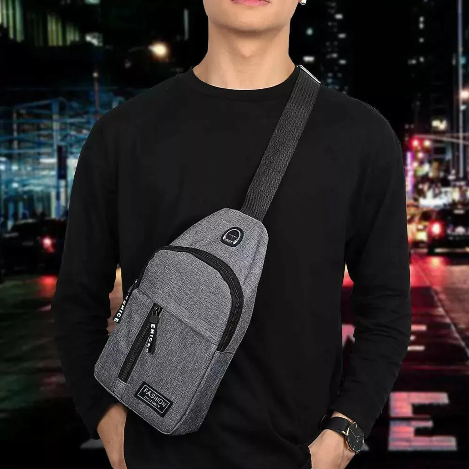 Waterproof Waist Bag for Travel & Charging (1 Pc)