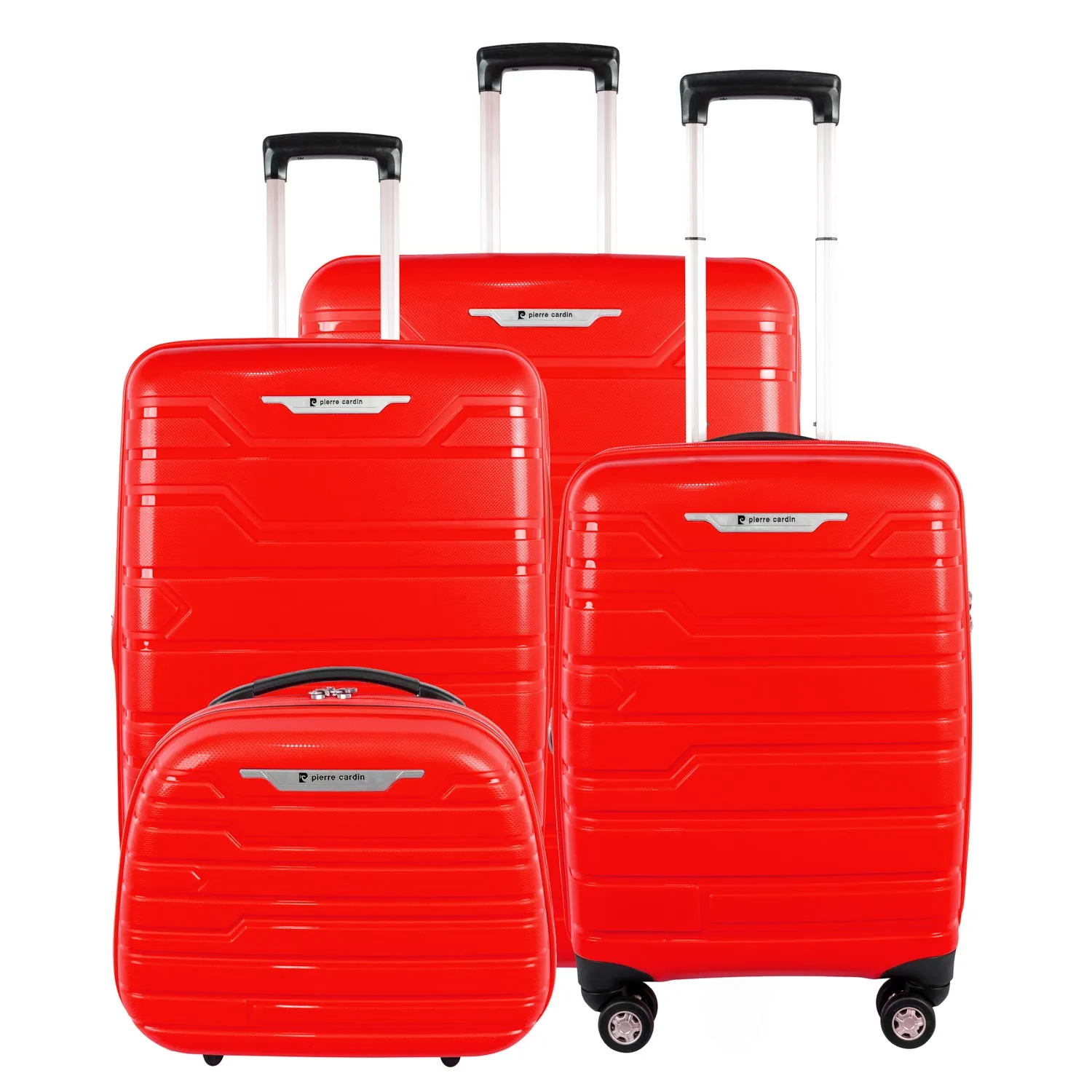 Wels Hardcase Trolley Set of 4- Red PC86307
