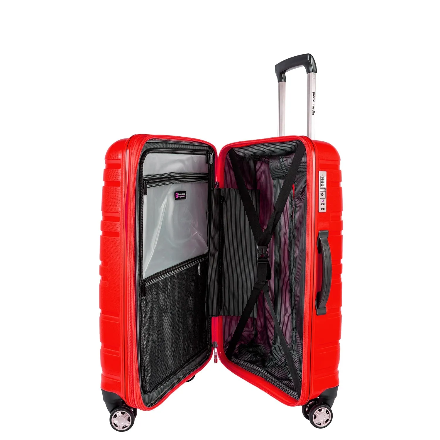 Wels Hardcase Trolley Set of 4- Red PC86307