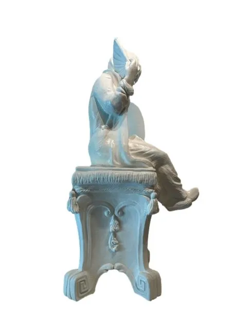 White Chinoiserie Statue