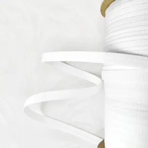 White Tubular Grosgrain
