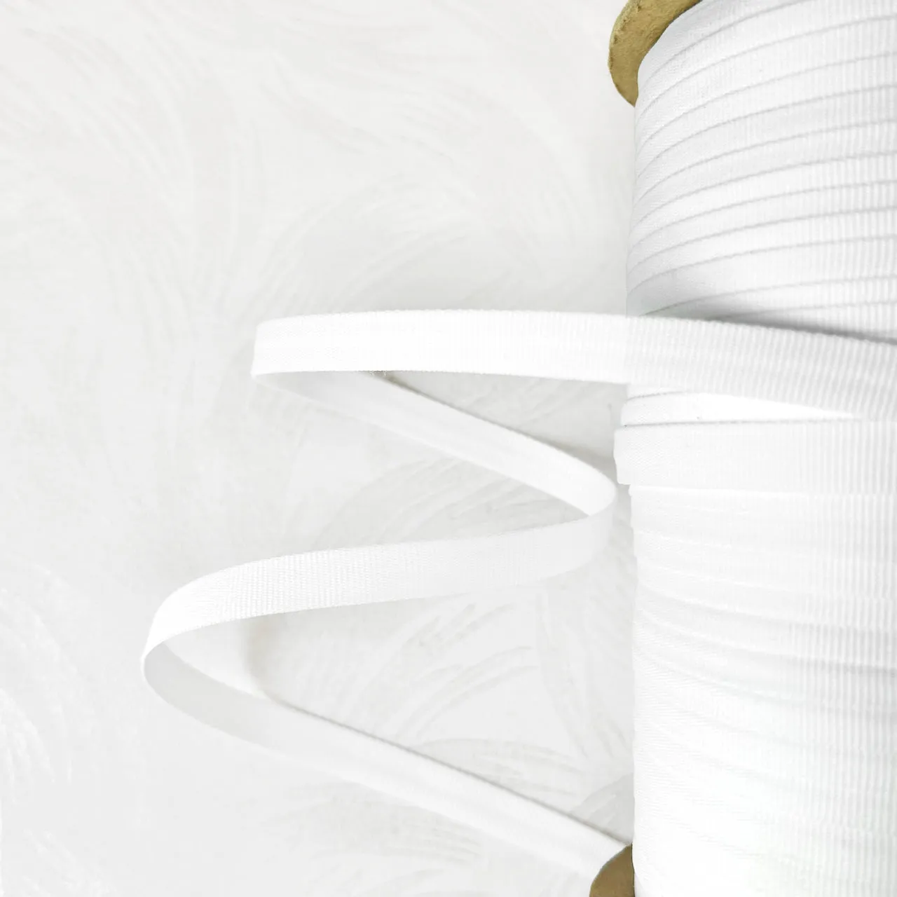 White Tubular Grosgrain
