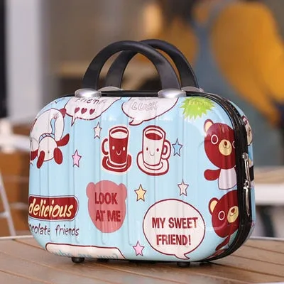 Woman Travel suitcase set Rolling Luggage set 18inch laptop boarding trolley case wheels Cosmetic case carry-on box travel bags