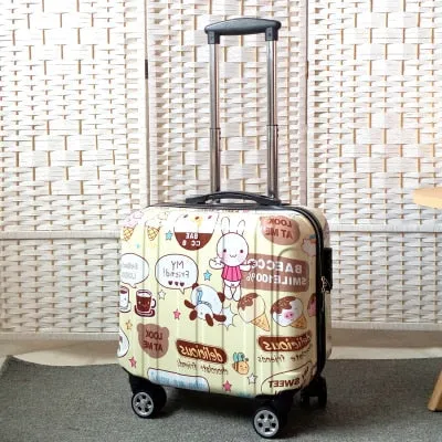 Woman Travel suitcase set Rolling Luggage set 18inch laptop boarding trolley case wheels Cosmetic case carry-on box travel bags