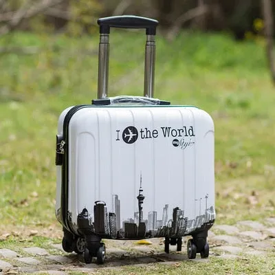 Woman Travel suitcase set Rolling Luggage set 18inch laptop boarding trolley case wheels Cosmetic case carry-on box travel bags