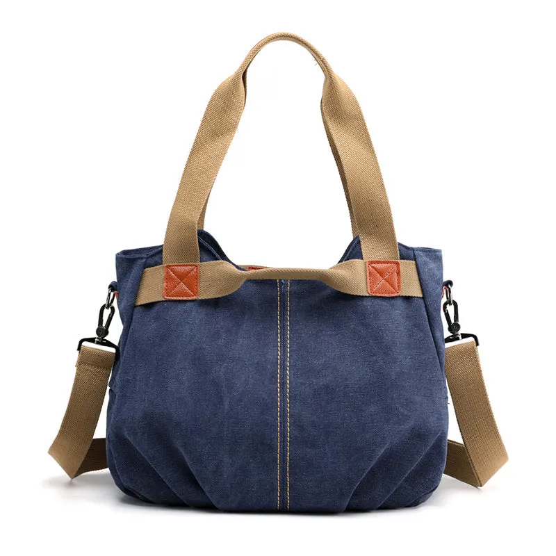 Women's Canvas Tote Purses Crossbody Handbags Convertible Top Handle Work Bags