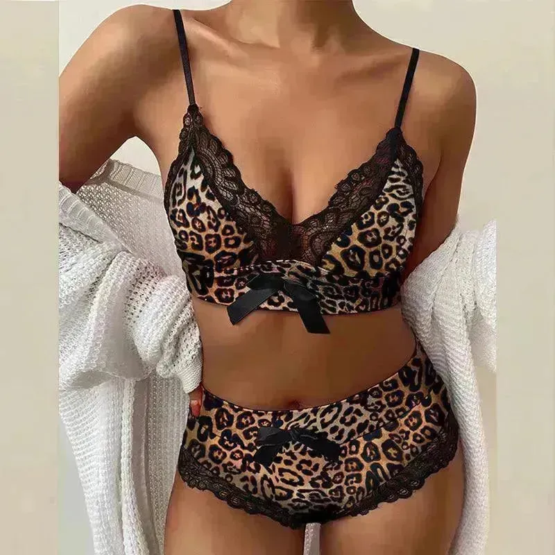 Women's Charming Lingerie Lace Suspenders Three-point Charming Lingerie
