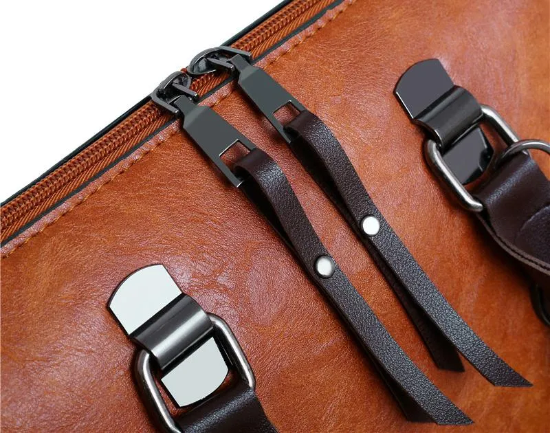 Women's Large Capacity Leather Handbag | 4 Pieces Set
