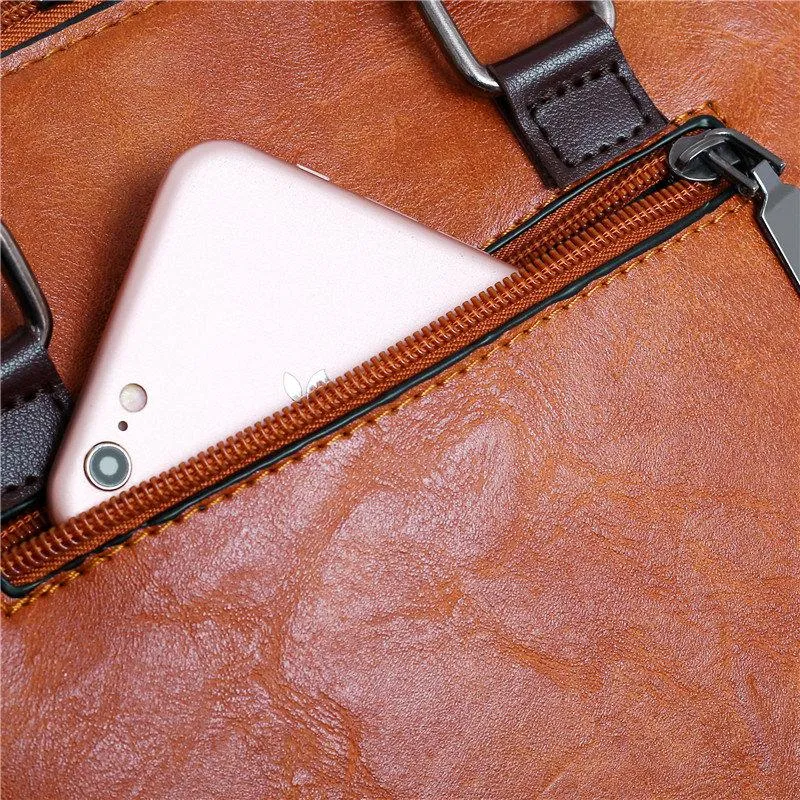 Women's Large Capacity Leather Handbag | 4 Pieces Set