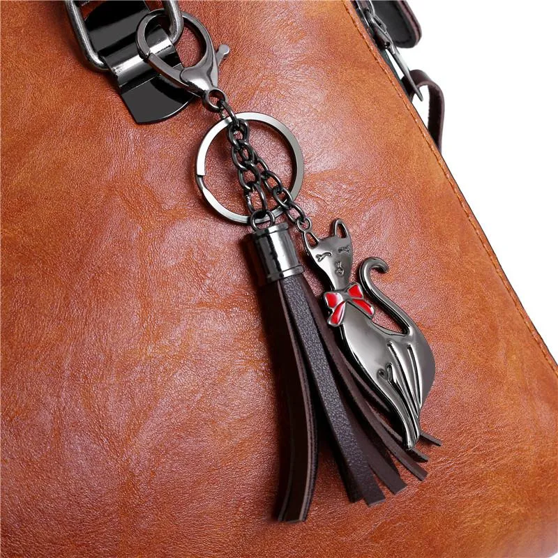 Women's Large Capacity Leather Handbag | 4 Pieces Set