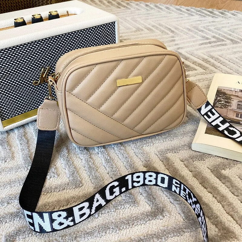 Women's Solid Color Shoulder Bag Messenger Bag