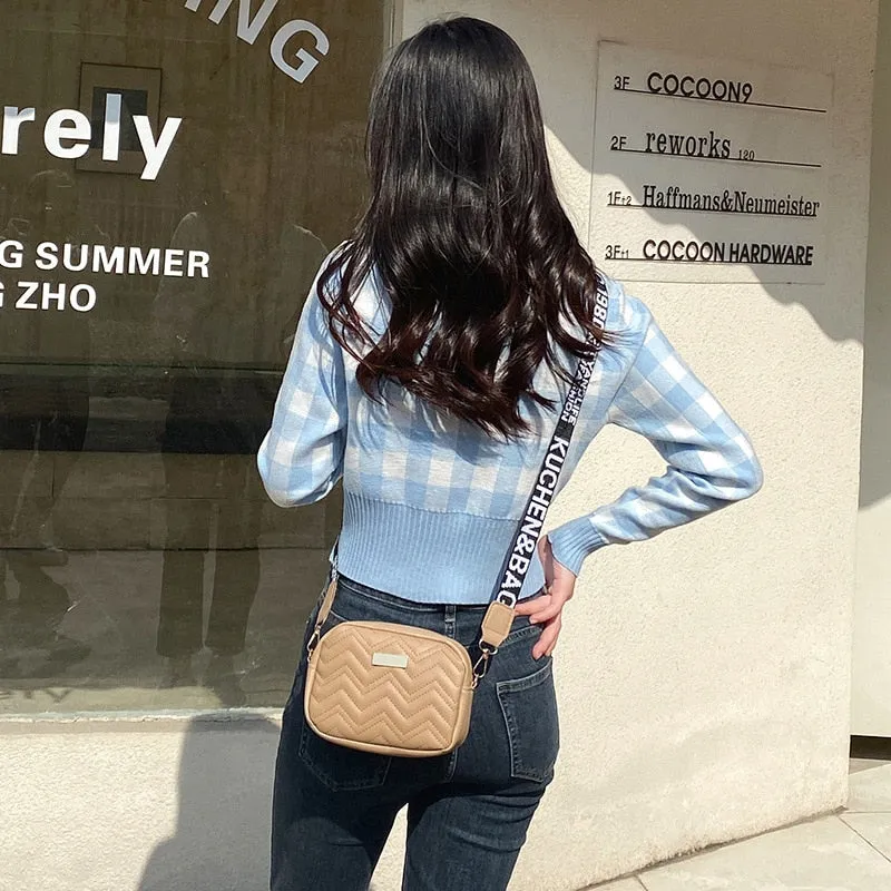 Women's Solid Color Shoulder Bag Messenger Bag
