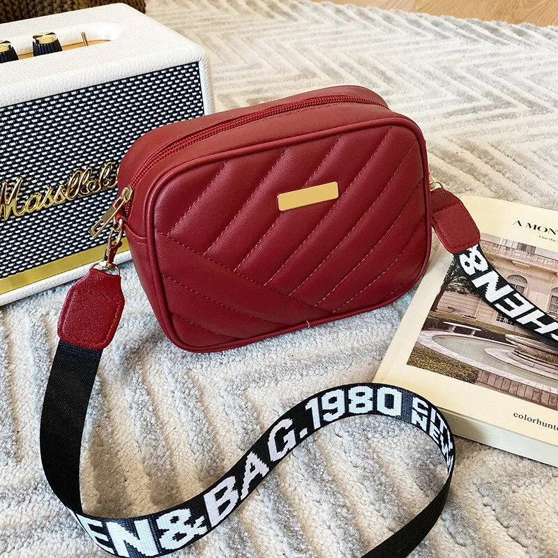 Women's Solid Color Shoulder Bag Messenger Bag