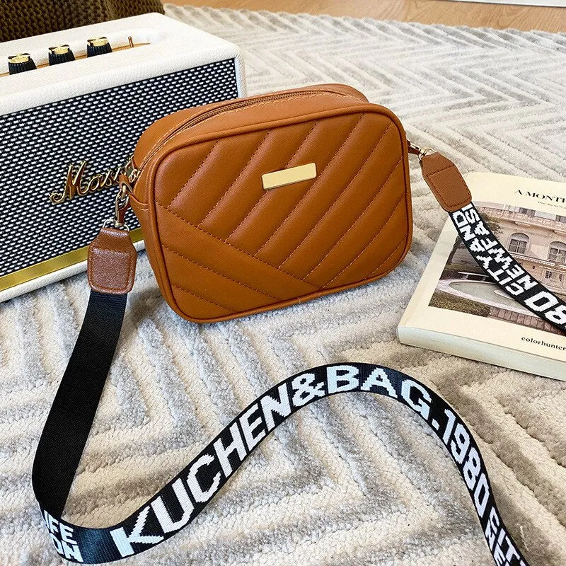 Women's Solid Color Shoulder Bag Messenger Bag