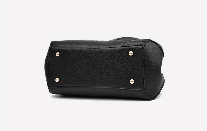 Women's Spring/Summer PU Leather Handbag Decorated With Scarf