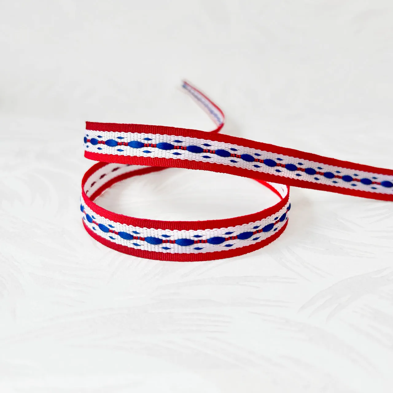 Woven Center Dash Stripe Braid Tape - Multiple Colorways