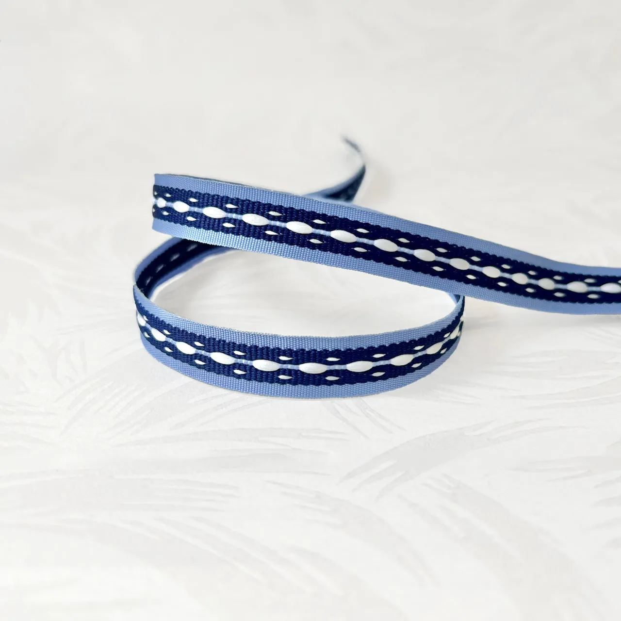 Woven Center Dash Stripe Braid Tape - Multiple Colorways