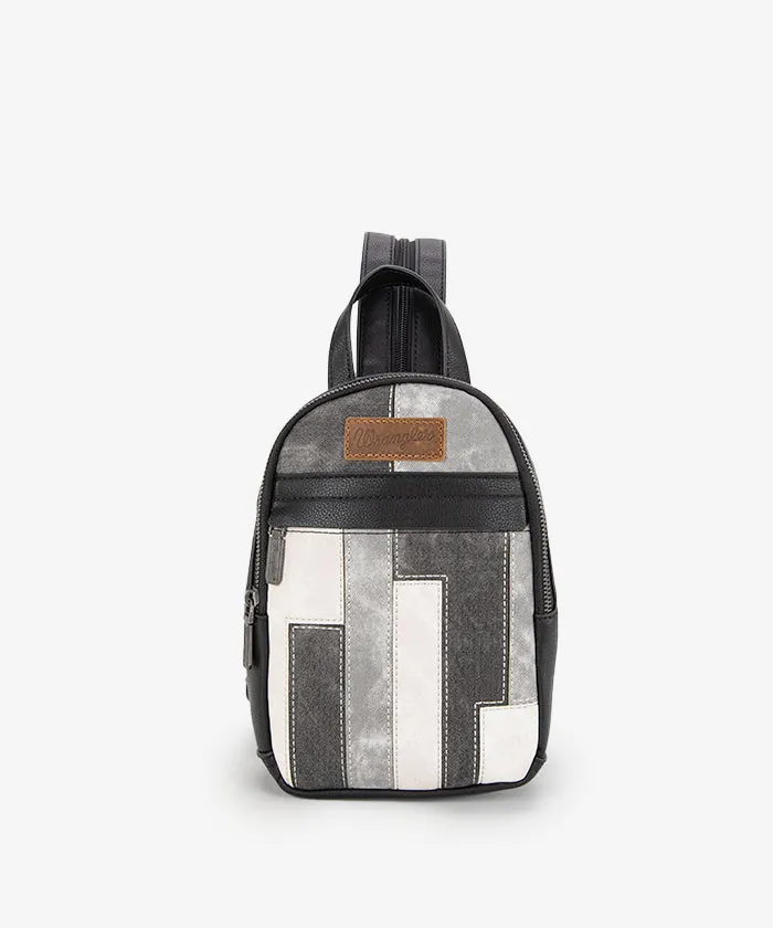 Wrangler Denim-textured Sling Bag