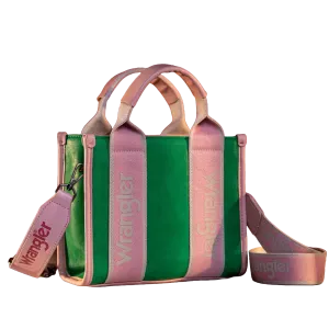 Wrangler Ladies Color Block Green Small Tote Crossbody Bag WG2202-292GN