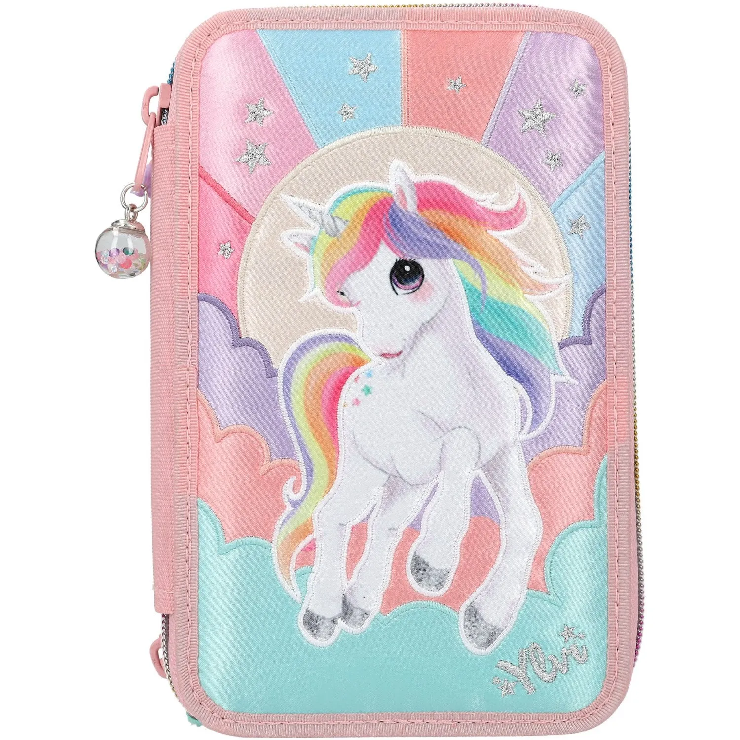 Ylvi Triple Pencil Case Rainbow