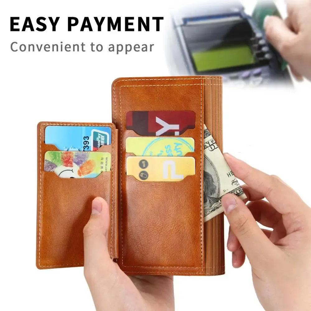 Zipper Wallet Flip Case For iPhone With Wireless Charging Support-iPhone Wallet Case